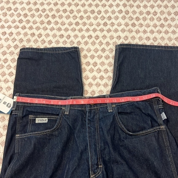 NWT Tyndale FRMC Flame Resistant Carpenter Work Pants Jeans 34 x 33 Dark Wash - Picture 15 of 17